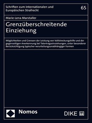 cover image of Grenzüberschreitende Einziehung